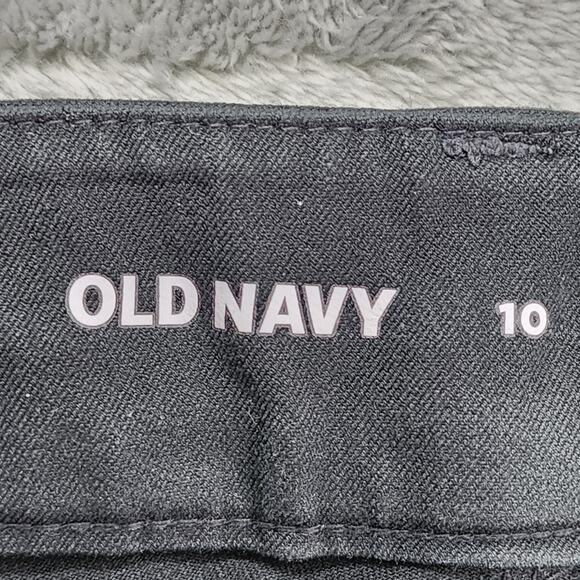 Old Navy Pants Womens 10 Black High Rise Pixie Flare Pockets Stretch Office - Picture 4 of 9